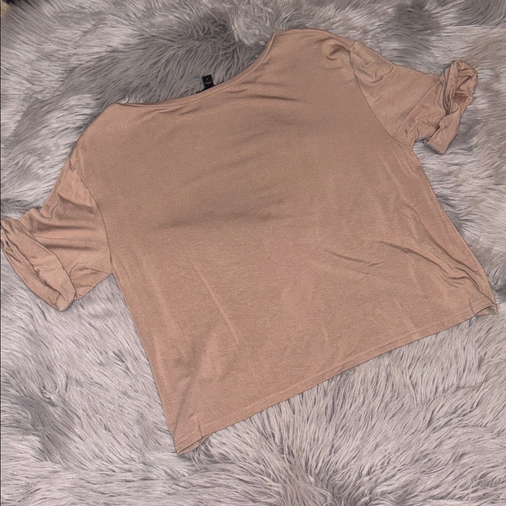 Express Crew Neck Knot Front T-Shirt Size Small - Picture 6 of 7